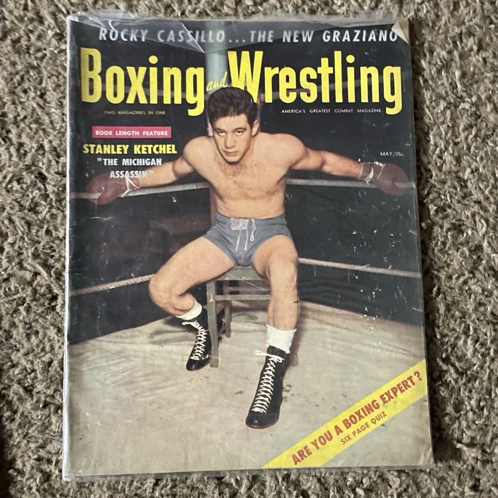 Vintage 1954 Boxing And Wrestling Magazine Lot May September Joe Miceli